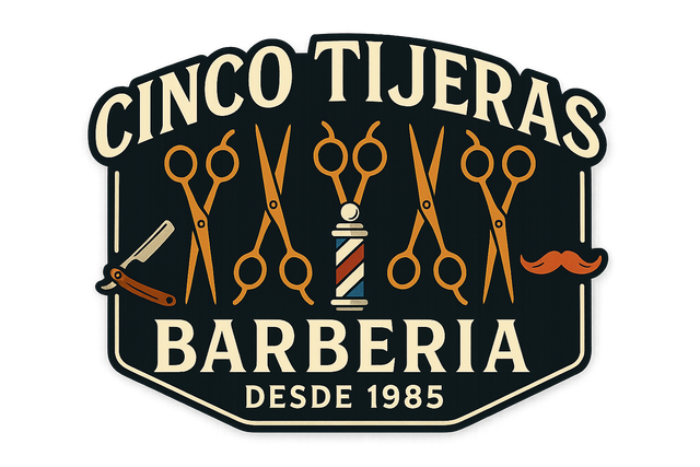 Barberia Cinco Tijeras Logo